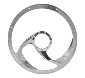 BILLET SPECIALTIES Steering Wheel Half Wrap 15.5in Spyder 34165