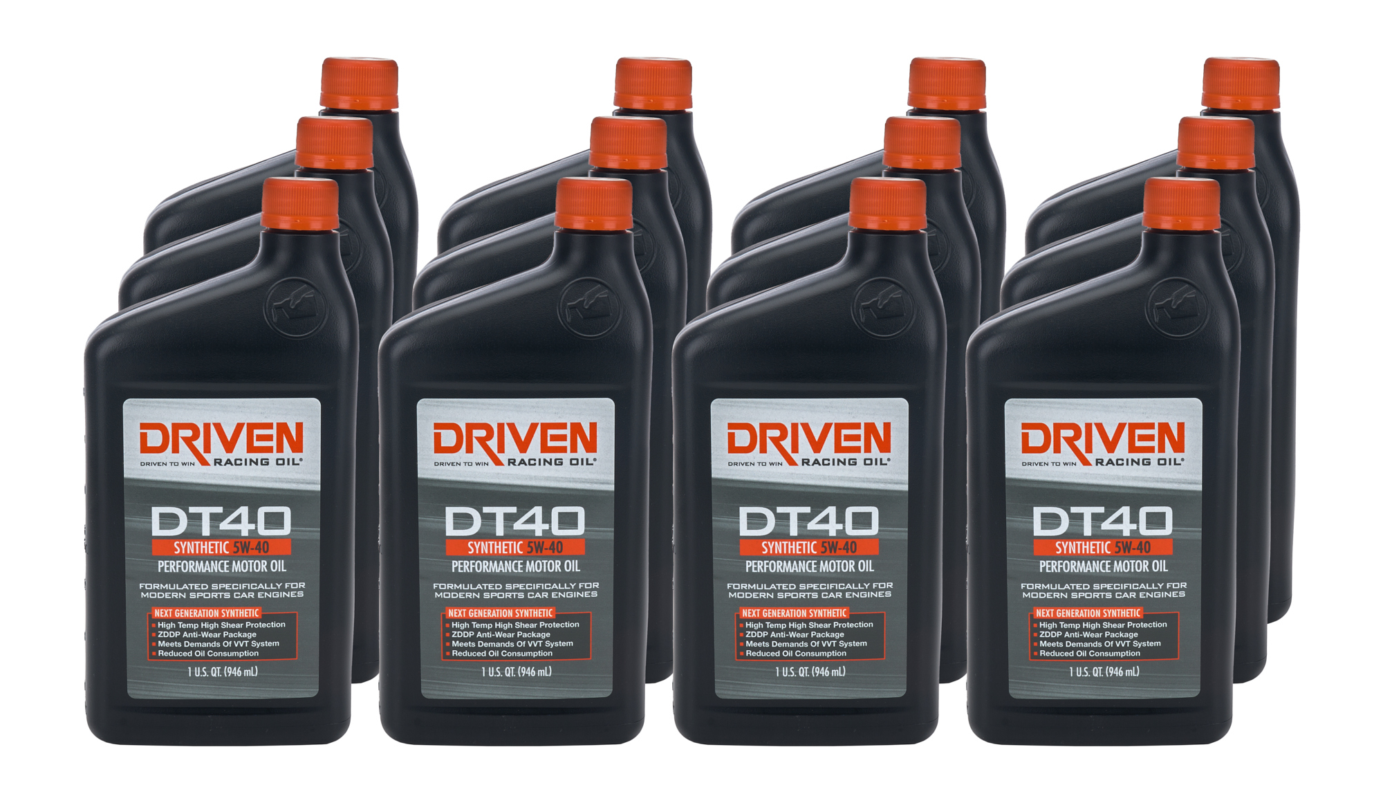DRIVEN RACING OIL DT40 5w40 Synthetic Oil Case 12 x 1 Quart 02406-12