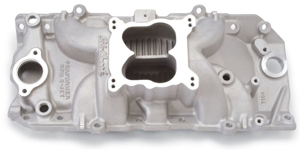 EDELBROCK BBC Performer RPM 2-O Q-Jet Manifold – 396-502 7164