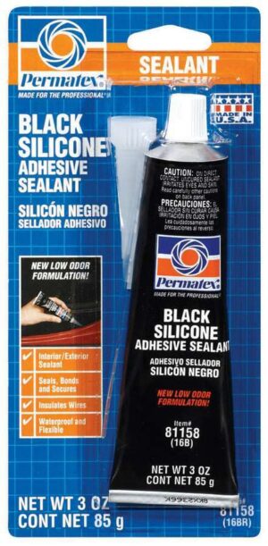 PERMATEX 3 Oz Black Silicone 81158