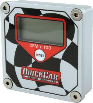 QUICKCAR RACING PRODUCTS LCD Tachometer Checkered Flag Face 611-099