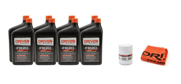DRIVEN RACING OIL 5w20 Oil Change Kit 11- 15 Mustang GT 5.0L 8Qt. 20821K