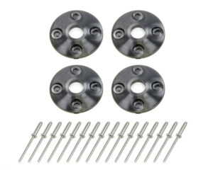 DOMINATOR RACE PRODUCTS Scuff Plate Plastic 4pk Black 1202-BK