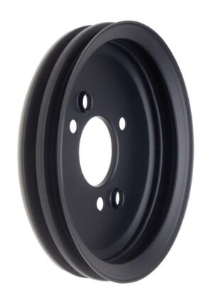 TRANS-DAPT BBC SWP Crankshaft Pulley 2 Groove Black 8616