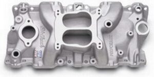 EDELBROCK SBC Performer Q-Jet Manifold – 262-400 2104