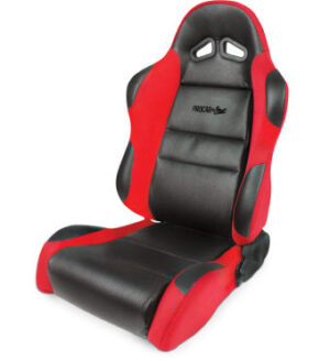 SCAT ENTERPRISES Sportsman Racing Seat – Left – Red Vinyl/Velour 80-1605-64L
