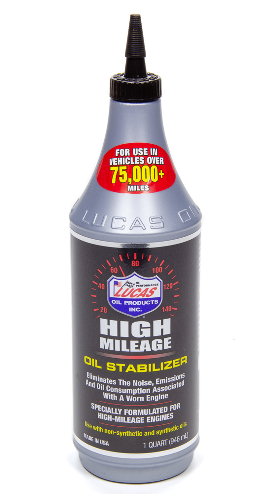 LUCAS OIL High Mileage Oil Stabili zer 1 Qt. LUC10118