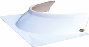 DOMINATOR RACE PRODUCTS Rock Guard Formed 4.5in Tall White 901-WH