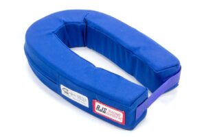 RJS SAFETY Neck Collar Horseshoe Blue SFI 11000503