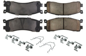 CENTRIC BRAKE PARTS Posi-Quiet Ceramic Brake Pads with Shims and Har 105.0553