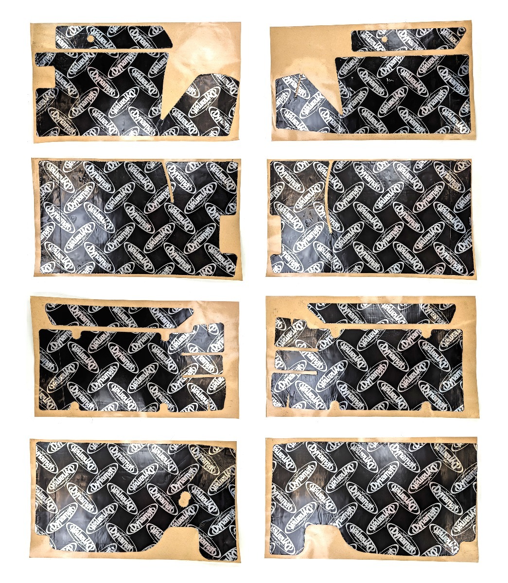 DYNAMAT 64-73 Mustang Floor Kit Custom Cut XFO M1 F