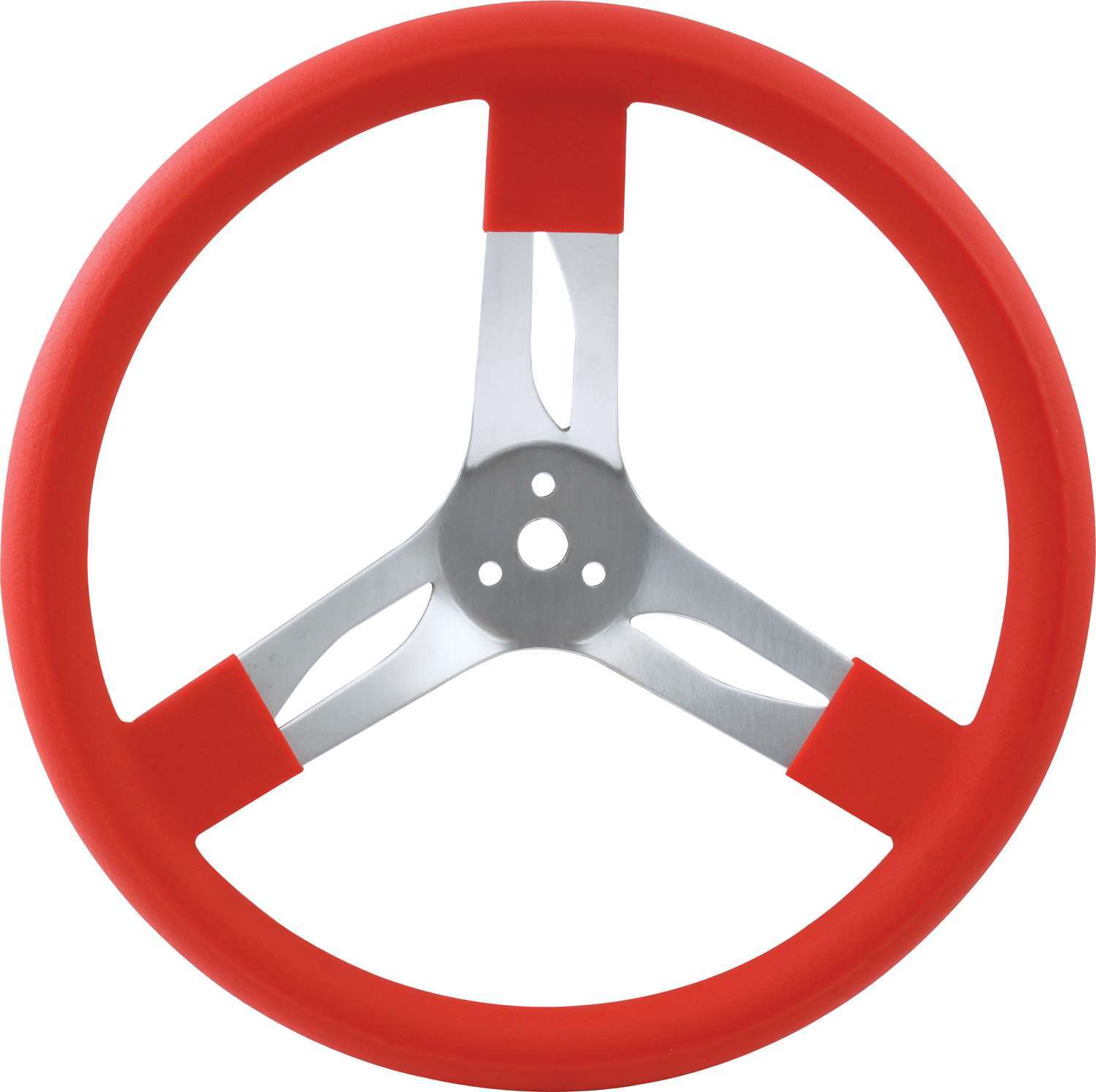 QUICKCAR RACING PRODUCTS 15in Steering Wheel Alum Red 68-0011