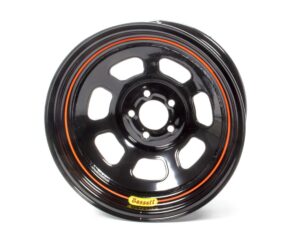 BASSETT Wheel 15×7 5x100mm D- Hole 3in BS Black 57SN3