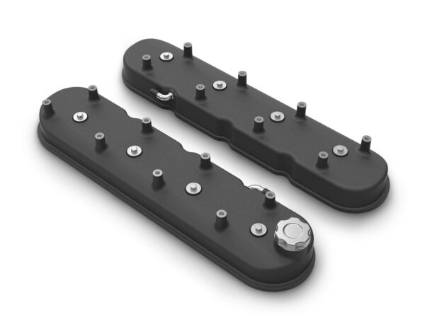 HOLLEY GM LS Tall Valve Cover Set – Satin Black 241-112