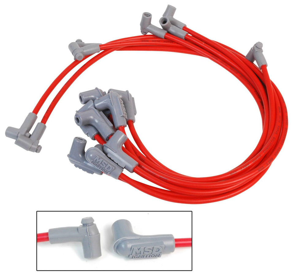 MSD IGNITION 8.5MM Spark Plug Wire Set – Red 35659