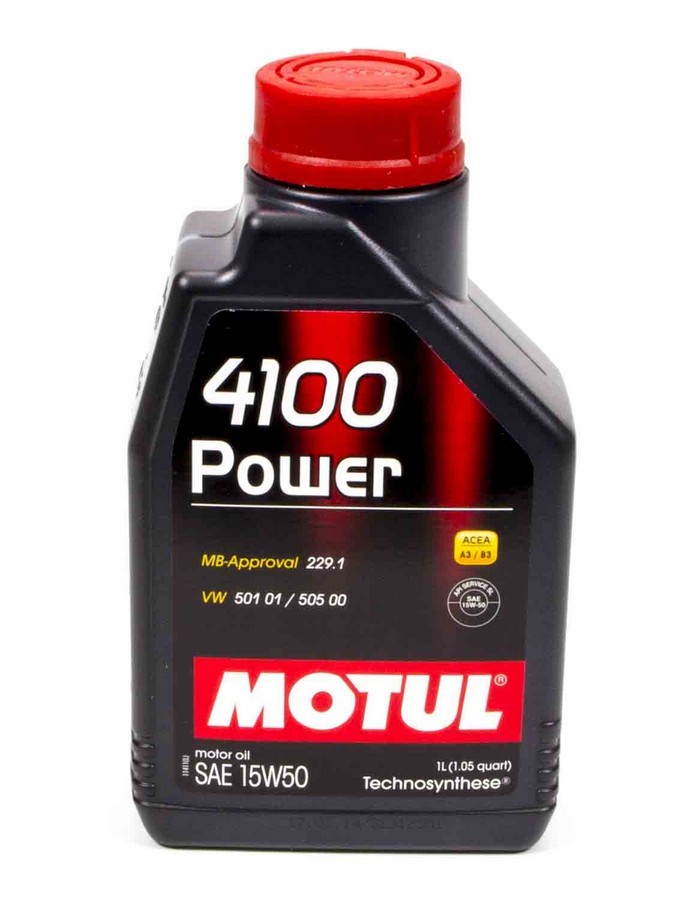 MOTUL USA 4100 Power 15W50 Oil 1 Liter MTL102773