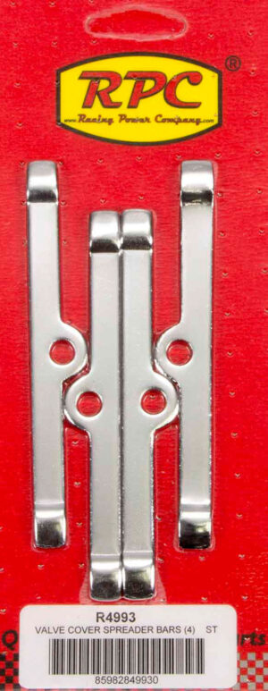 RACING POWER CO-PACKAGED Chrome V/C Hold Down 4 3/4in Long 4pk R4993