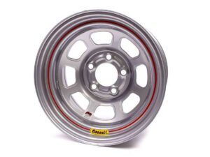 BASSETT 15X8 IMCA Wheel D-Hole Silver 5×4.50 58DF2IS