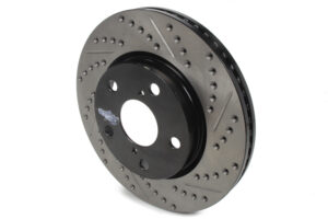 STOPTECH Sport Cryo Drilled/Slott ed Brake Rotor; Front Le 127.44147CL