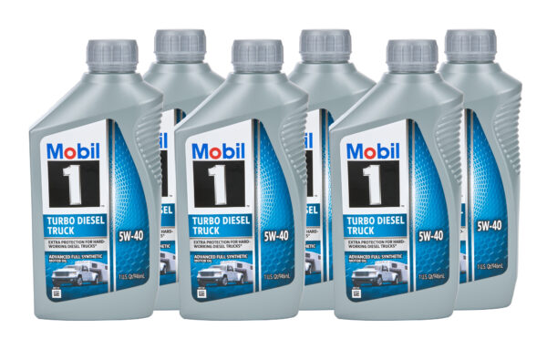 MOBIL 1 5w40 Turbo Diesel Oil Case 6×1 Qt Bottles 122253