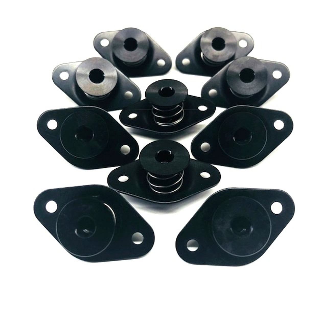 DRAG RACE SOLUTIONS Qtr Turn Self Eject Alm Fastener Small Hex Head 4210-500E-B