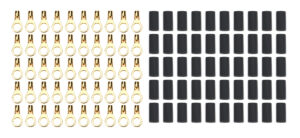 QUICKCAR RACING PRODUCTS Ring Terminal 3/8in 10- 12 Ga w/Heat Shrink 50pk 57-464-50