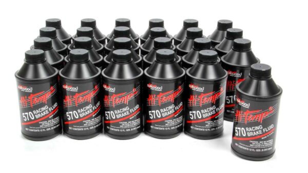 WILWOOD Brake Fluid 570 Temp Case (24) 12oz 290-0633