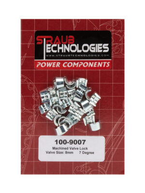 STRAUB TECHNOLOGIES INC. Valve Locks 7-Deg 8mm Machined Steel 16pk 100-9007