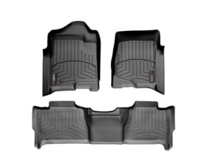 WEATHERTECH 07-14 Tahoe Front & Rear Floor Liners Black 44066-1-2