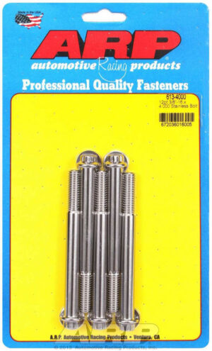 ARP S/S Bolt Kit – 12pt. (5) 3/8-16 x 4.000 613-4000