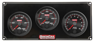 QUICKCAR RACING PRODUCTS Redline 2-1 Gauge Panel OP/WT w/Recall Tach 69-2231
