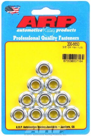 ARP Hex Nuts – 3/8-24 (10) 200-8650