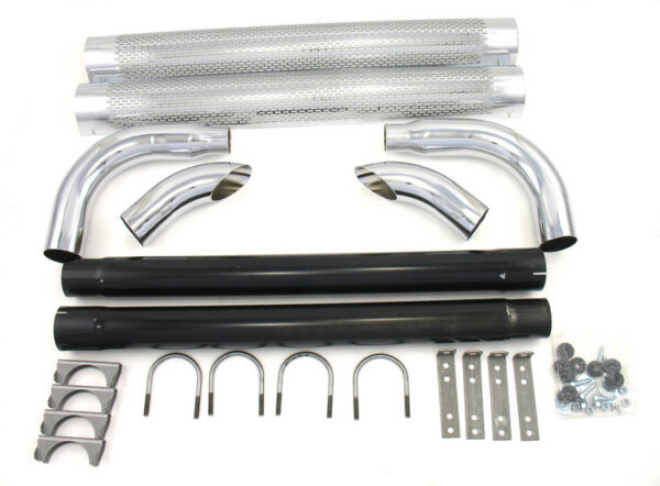 PATRIOT EXHAUST Chrome Side Pipes – 70in H1070