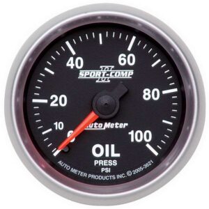 AUTOMETER 2-1/16in S/C II Oil Pressure Gauge 0-100psi 3621