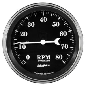 AUTOMETER 3-3/8 Tachometer 8000 RPM Old Tyme In-Dash 1790