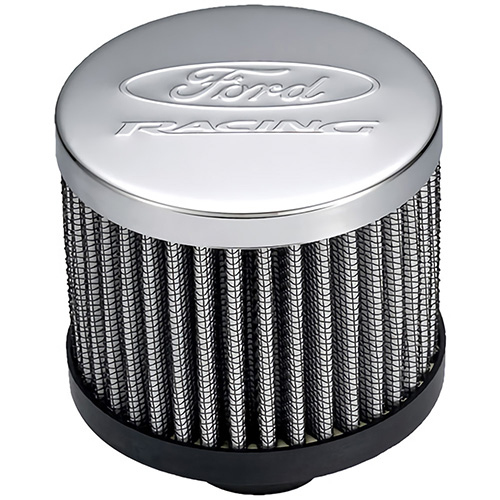 FORD Valve Cover Breather w/ Steel Top Chrome 302-236