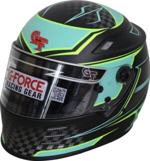 G-FORCE HELMET REVO GRAPHICS MED TEAL SA2020 13005MEDTL