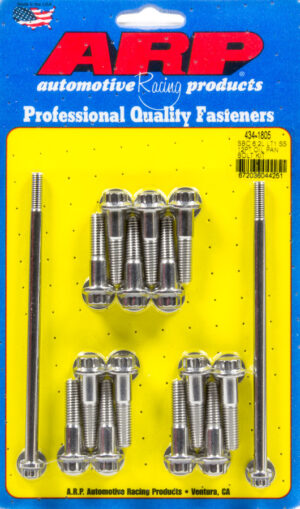 ARP Oil Pan Bolt Kit – GM LT1 6.2L 12pt S/S 434-1805