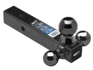 REESE Tri-Ball Ball Mount 2in Sq. Solid Shank w/Black 80791