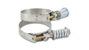 VIBRANT PERFORMANCE Stainless Spring Loaded T-Bolt Clamps 3.53-3.83 27832