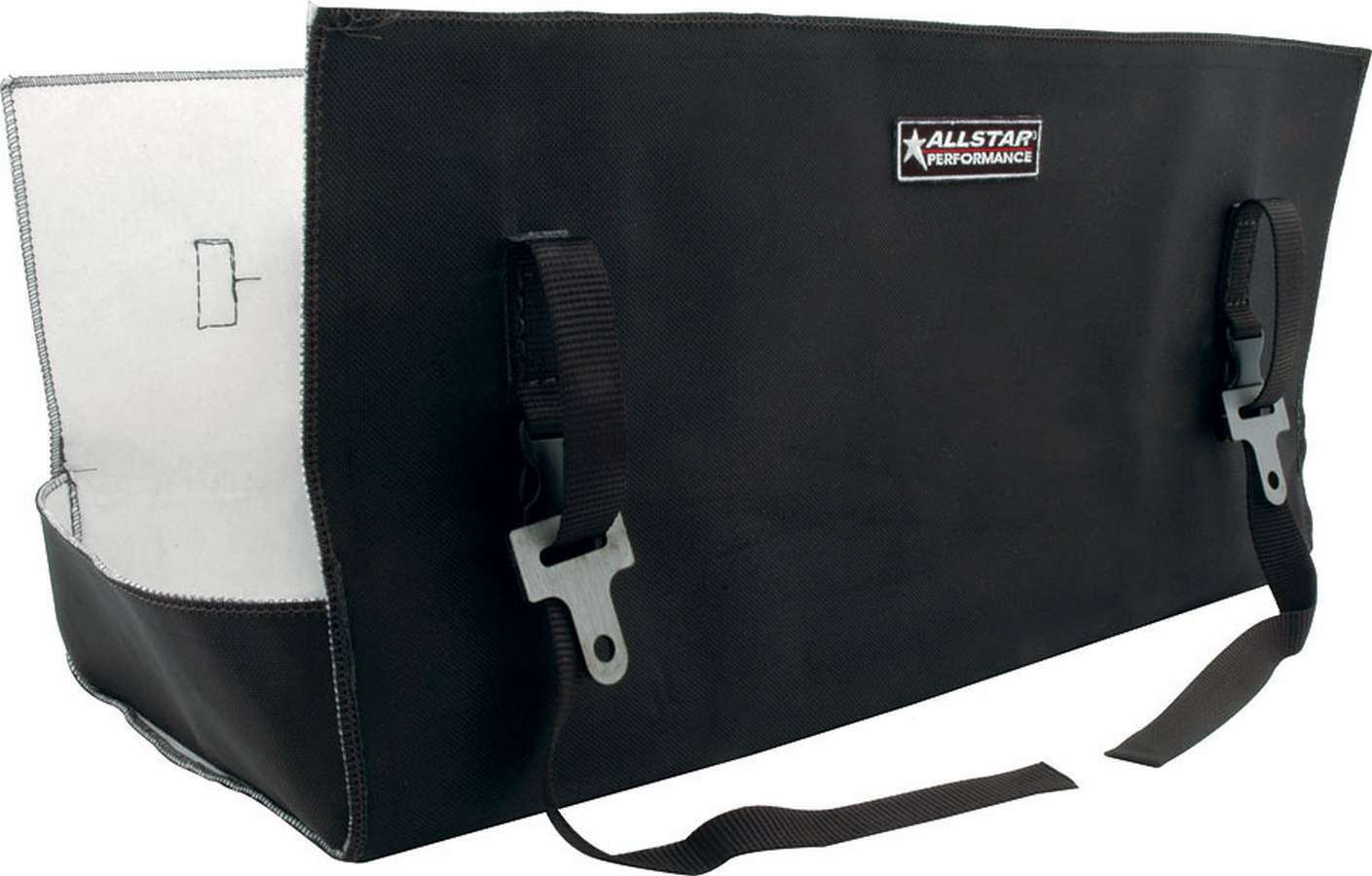 ALLSTAR PERFORMANCE Engine Diaper Black Non SFI ALL69011