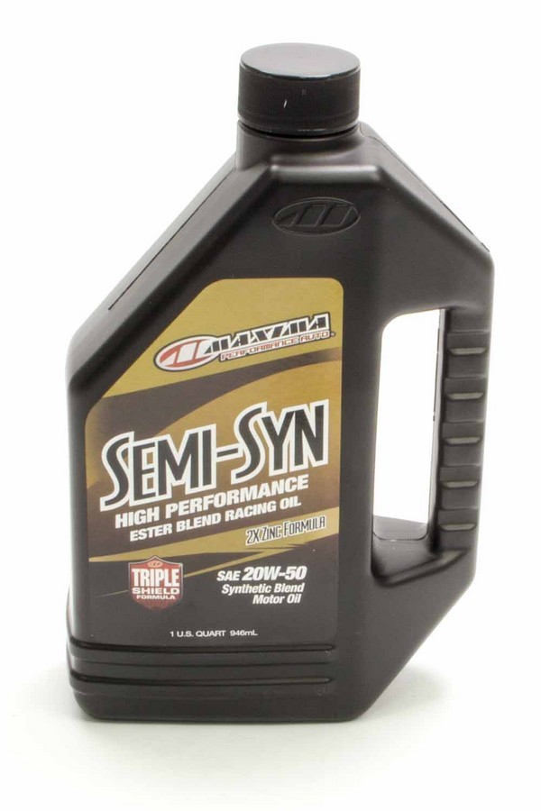 MAXIMA RACING OILS 20w50 Semi-Syn Oil 1 Quart 39-35901BS