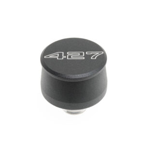 RACING POWER CO-PACKAGED Valve Cover Breather 427 Logo Black Each R8212