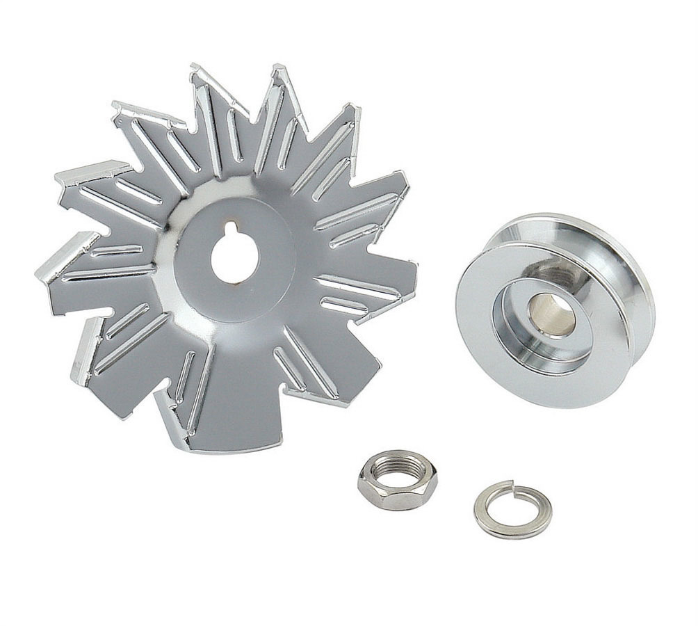 MR. GASKET Chrome Alt Fan & Pulley 6808