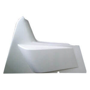 TRIPLE X RACE COMPONENTS Arm Guard Large Kickout White Wedge TXRSC-BW-1969