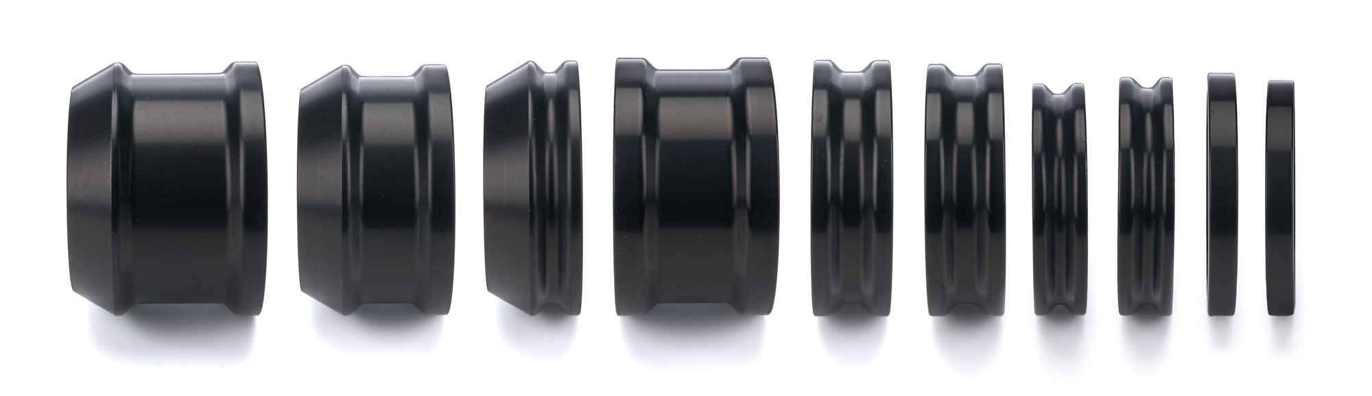 DIVERSIFIED MACHINE Alum Spacer Kit Black SRC-2590B