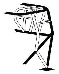 CHASSIS ENGINEERING Funny Car Cage Addition 1-5/8in x  .083in C/Moly C/E4023