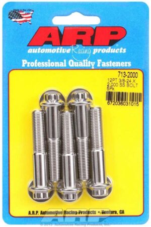 ARP S/S Bolt Kit – 12pt. (5) 3/8-24 x 2.000 713-2000