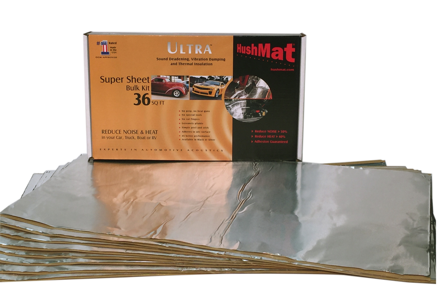 HUSHMAT Super Bulk Kit Contains (9) 18in x 32in Silver 10801