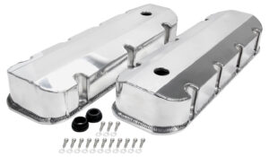 ALLSTAR PERFORMANCE Valve Covers BBC Fab Aluminum w/ Holes ALL26177